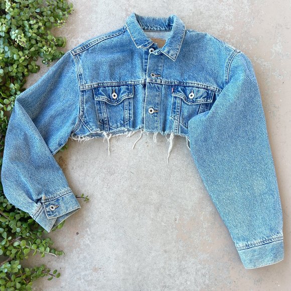 Levi's Jackets & Blazers - Levi's Vintage Cropped Jean Denim Jacket, Size XL
